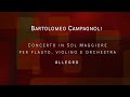 Bartolomeo Campagnoli Concerto in Sol Maggiore per flauto, violino e orchestra