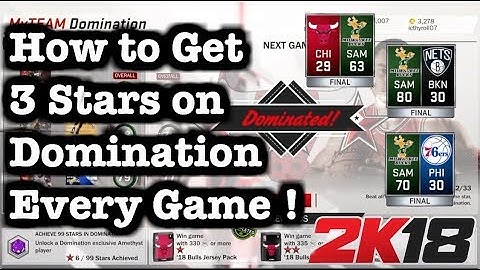 NBA 2K18 Domination How to Complete MyTeam Tips How to Win Every Game Domination 2K18 Tutorial #55