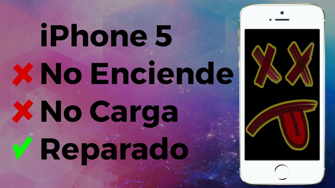 Apple Iphone 5 A1429 No Enciende, No Carga, Reparación - YouTube