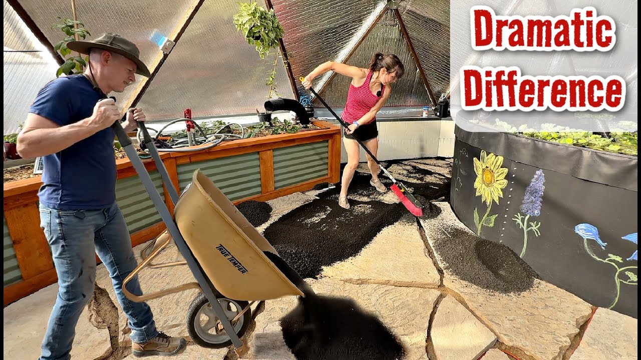 We Turned Dirt Into a Stunning Garden Dome Floor!