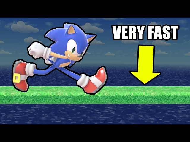 Can Sonic Outrun The FASTEST PLATFORM? (Smash Bros Ultimate) class=