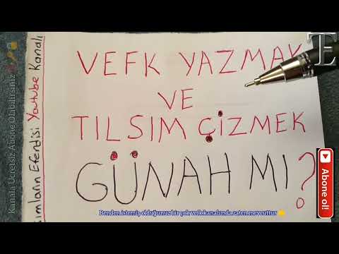 Vefk Yazmak ve Tılsım Çizmek Günah Mı ❓📿🔑🔓