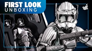 Hot Toys Chrome Commander Cody Figure Unboxing | First Look