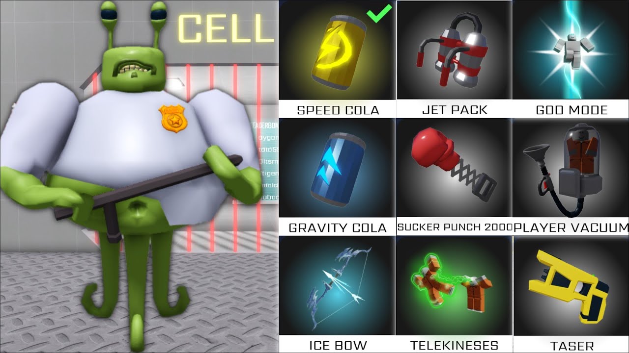 ZOMBIE FAMILY ESCAPE BARRY'S PRISON RUN (OBBY) ALIEN BASE Use All Items SPEEDRUN Barry Prison Roblox