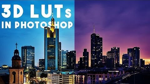 Create and apply custom LUTs in Photoshop. Color grading in Photoshop