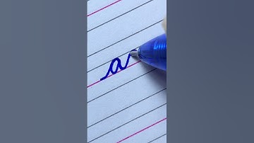 How to write aq in cursive handwriting | How to connect small letters in cursive | 2023
