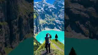 Stunning 😎 nature tourism Swiss Alps #swiss#alps#shorts