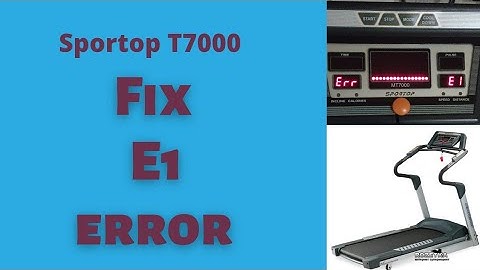 how to fix treadmill e1 error model sportop T7000