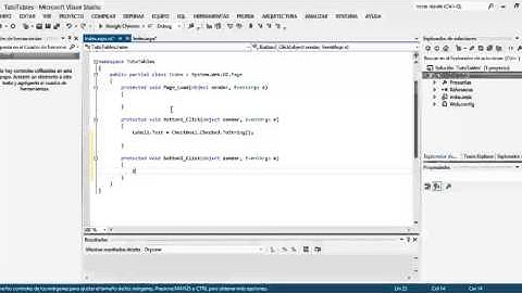 Uso de Tablas HTML en ASP.net