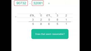Subtraction of larger numbers with algorithms | Addition and Subtraction | Year 6