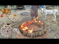 Traditional old master ! How making a wooden hand cart wheel with many years of experience’’