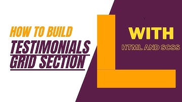 Testimonials grid section With HTML,CSS AND JS