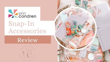 Erin Condren Snap-In Accessories Review | Dashboards, Interchangeable Covers, and More #erincondren
