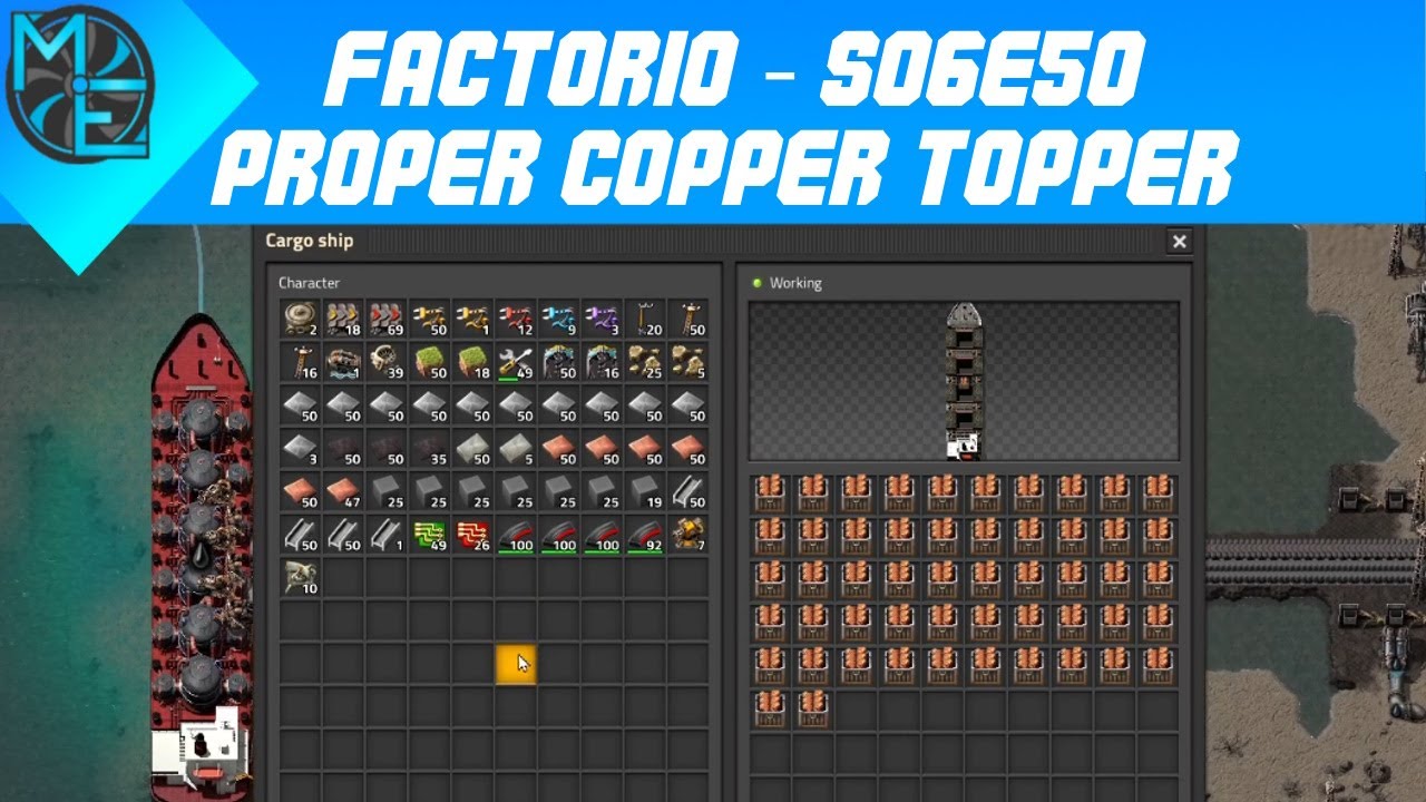 Factorio - S06E50 - Proper Copper Topper - YouTube
