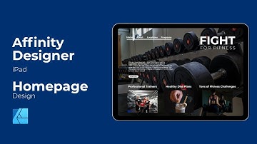 Affinity Designer web design | Creating a homepage (speed art)