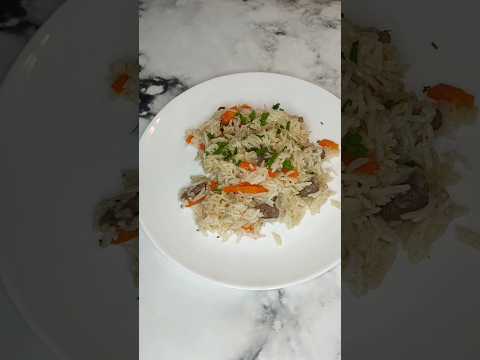 Плов с куриными сердечками🩷
