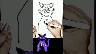 Dibujar a Monster Catnap de Poppy Playtime #dibujosfaciles #dibujoscreativos #dibujospasoapaso