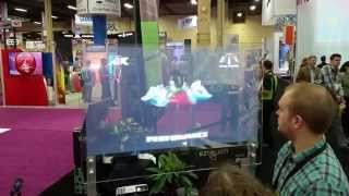 Transparent touchscreen tech at GlobalShop 2015