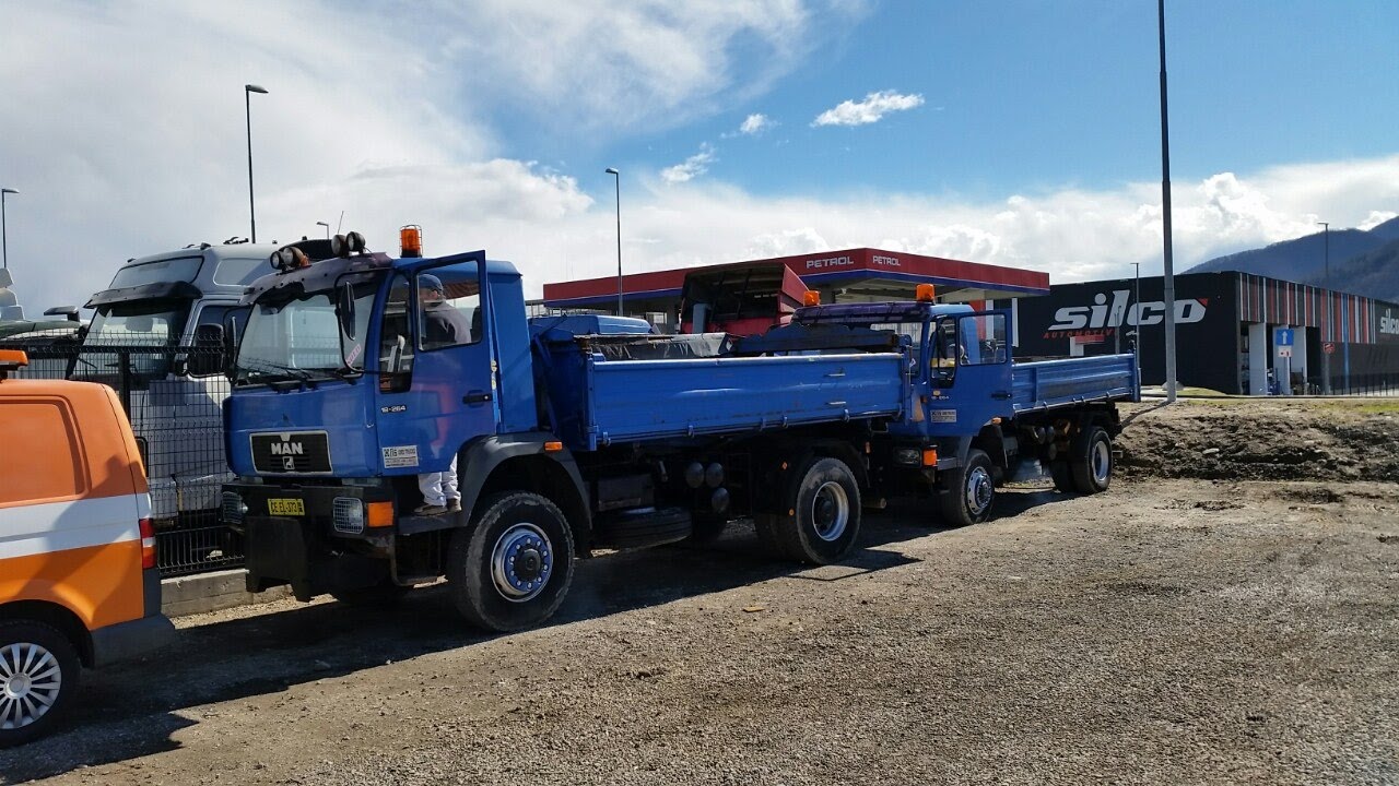 EXPORT 2X MAN 18.264 4X4 TIPPER FIŠ TRUCKS SLOVENIA