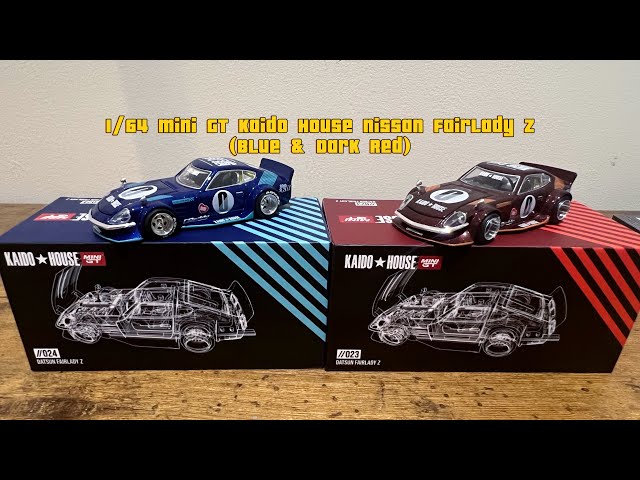1/64 Mini GT Kaido House Nissan Fairlady Z(Blue & Dark Red) - YouTube