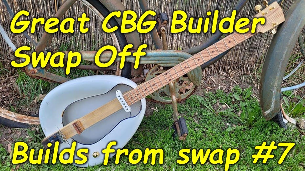 Great Cigar Box Guitar Builder Swap-Off #7 Spring 2023. Compilation of swapped instruments!