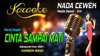 Karaoke CINTA SAMPAI MATI - Raffa Affar ( Nada Wanita )