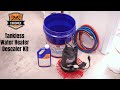 Chromex tankless water heater flush kit with certified descaling solution and extra strength pump