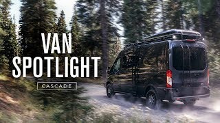 Van Spotlight: Cascade | Outside Van Ford Transit Van Conversion  Quigley 4x4 Conversion