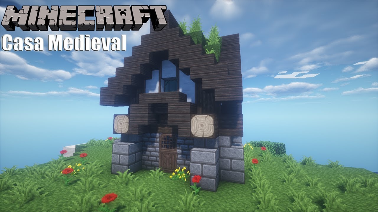 Casa medieval perfeita no Minecraft!! #mine #minecraft