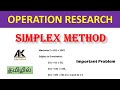 Simplex Method in tamil | Linear programming problem | Operation Research #or #simplexmethod