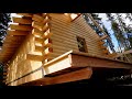 Building An Alaskan Log Cabin - Week 7 (The Wrap-Around Porch)