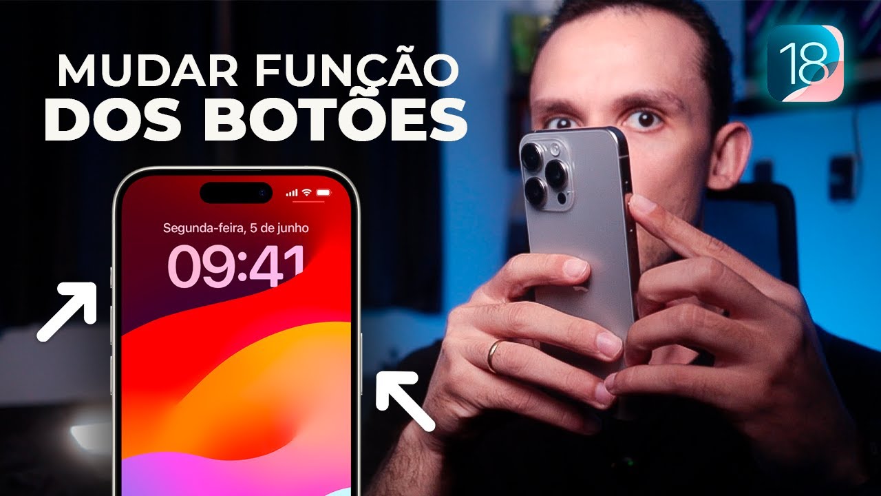 Como ALTERAR/MUDAR as FUNÇÕES do BOTÃO LATERAL no IPHONE! IOS 18 - YouTube