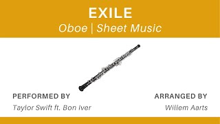 Exile - Taylor Swift ft. Bon Iver | Oboe | Sheet Music