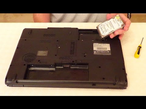 How To Replace A Laptop Hard Drive: Toshiba Satellite L350