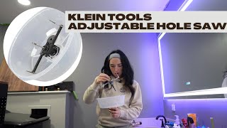 Tool Review & Demo : Klein Tools Adjustable Hole Saw