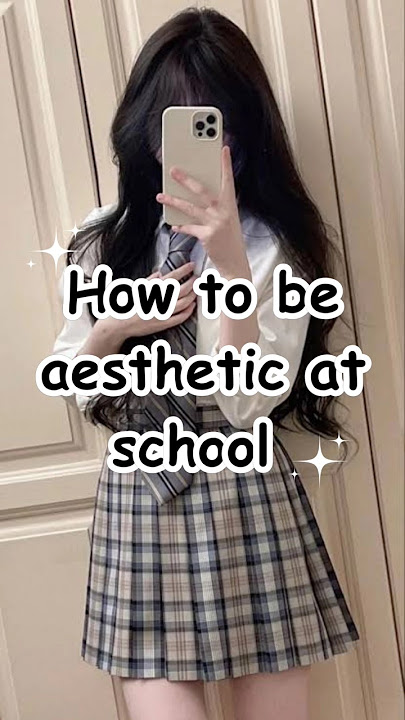 How to be aesthetic at school 🤍