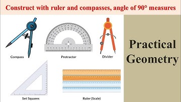 constructing 90 degree angles with a compass || Practical Geometry || Class 6 Maths