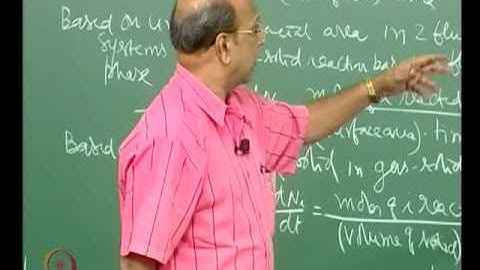 Mod-01 Lec-03 Heterogeneous rate of reactions and different types of kinetic models