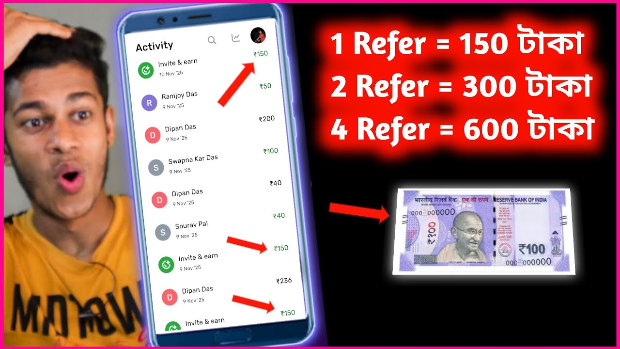 Best Refer & Earn App 2025 😱🔥|| Slice App Best Self Earning app In Bengali || YouTube Helper Bengali