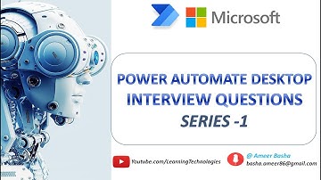Power Automate Desktop || Interview Questions - Series 1