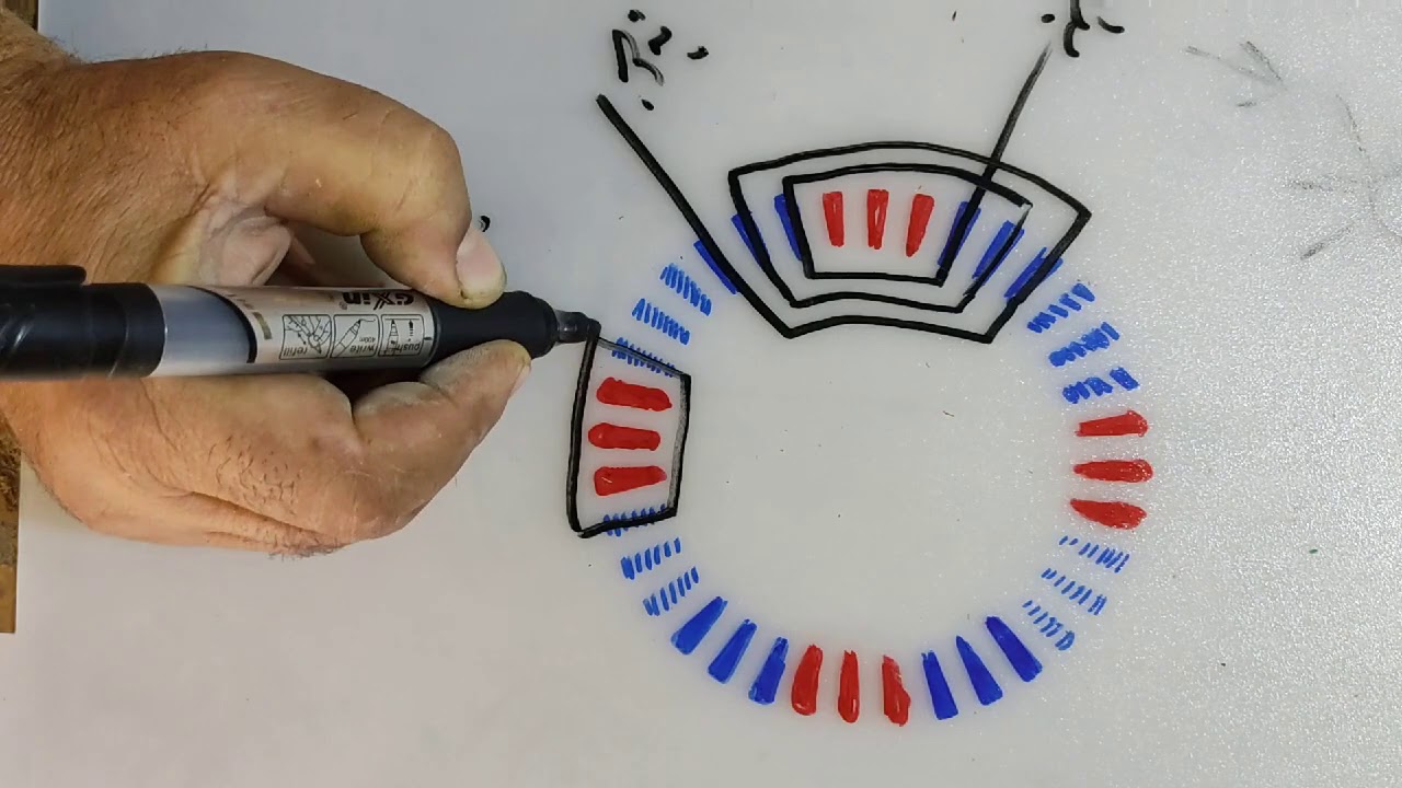 دورة لف الماطورات مخطط ماطور36مجرى1400دورة/9