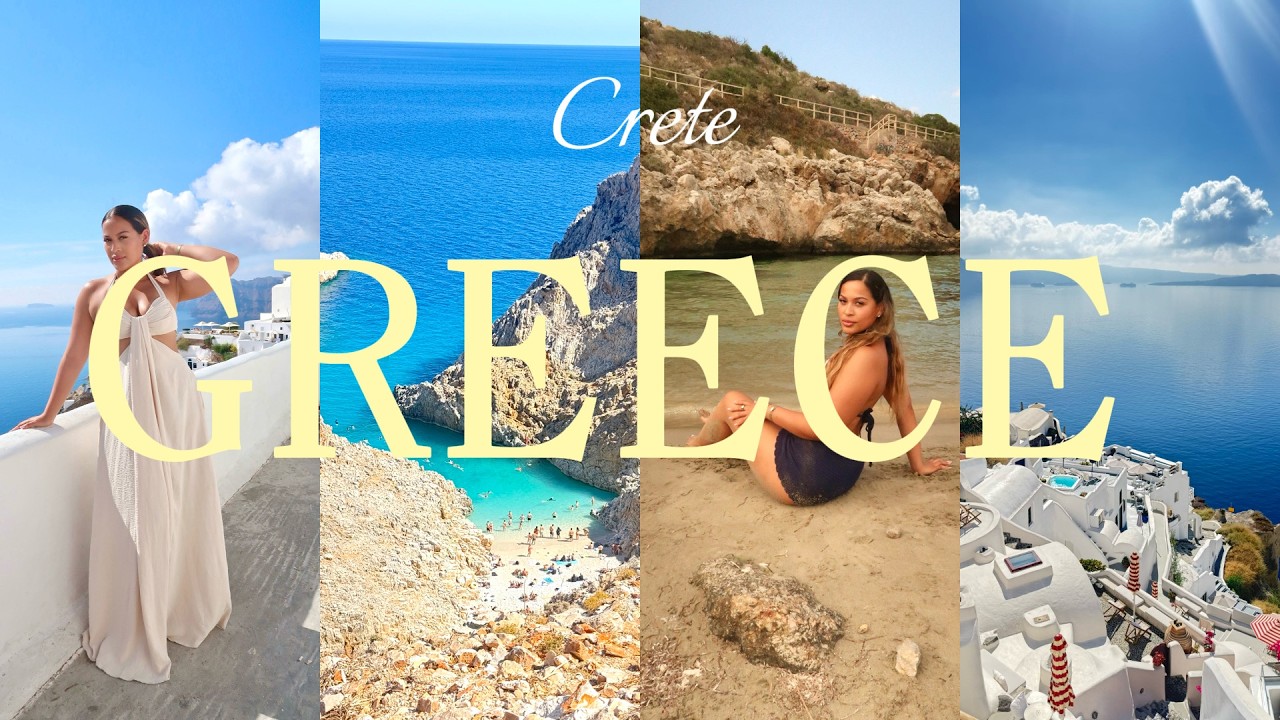 THE MOST UNDERRATED ISLAND IN GREECE 🇬🇷 | CRETE| Goat Beach, Santorini ...