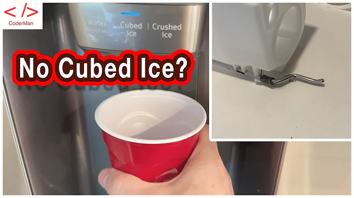 Simple Fix for Samsung Smart Fridge Making Crushed Ice All The Time
