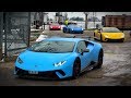 Supercars Leaving a Car Show - Petrolheadnism March 2018