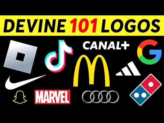 Logos Bleus Sur Le Quiz Des Logos Quiz Vector Logo Isolate On White,