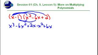 061 Alg1 Ch 9 5 More on Multiplying Polynomials