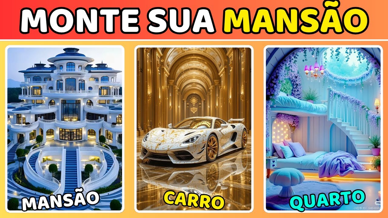 Monte Sua Casa de Milhões! 💰 Qual Mansão Você Vai Criar?