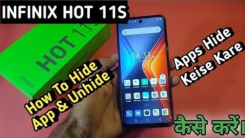 How To Hide App in infinix Hot 11s, Infinix Hot 11s me Apps Hide Keise Kare, Apps Hide in infinix