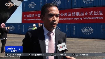 First batch of Egyptian products sets sail for China