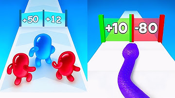 Join Blob Clash 3D vs Snake Run Race 🐍 Crazy New Update All levels Gameplay 💪